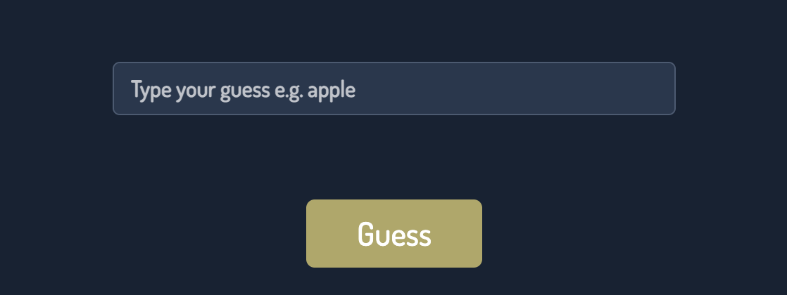 Word guessing game